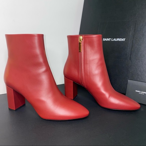 Saint Laurent Shoes - Saint Laurent Lou 75 Zip Bootie